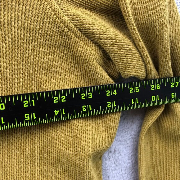 32 Bar Blues Mens Shirt Jacket Size XL Mustard Long Sleeve Button Up Shacket - Picture 4 of 10